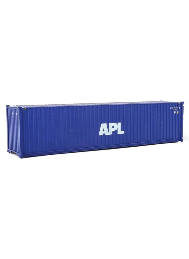 Walthers SceneMaster Walthers SceneMaster HO Scale Model of American President Lines APL (Blue, White) 40' Hi Cube Corrugated Side Container,949-8259  - Image 2