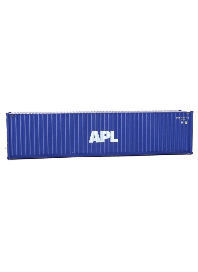 Walthers SceneMaster Walthers SceneMaster HO Scale Model of American President Lines APL (Blue, White) 40' Hi Cube Corrugated Side Container,949-8259  - Image 3