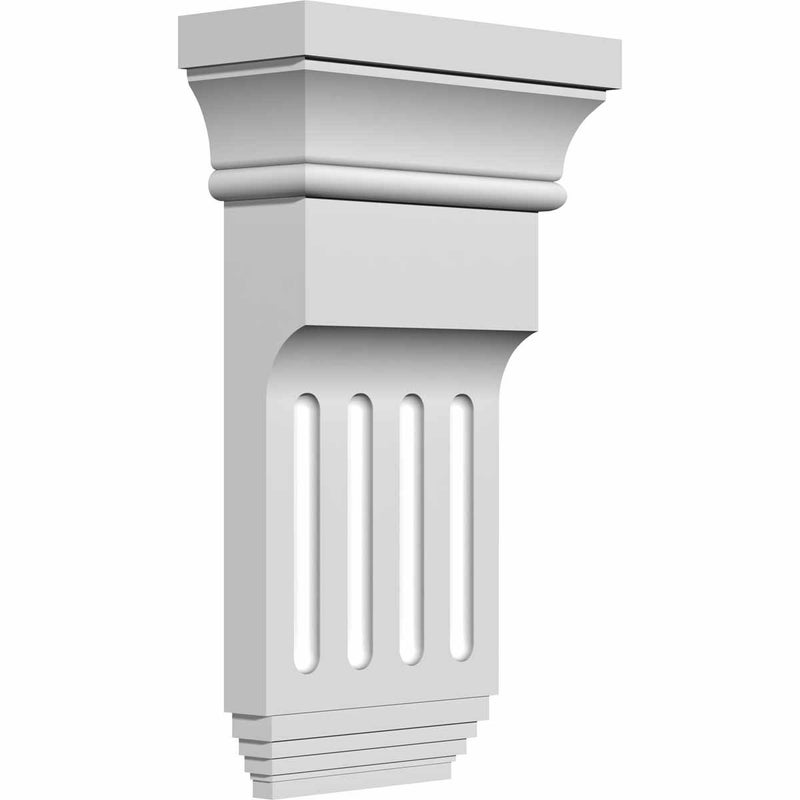 Ekena Millwork BKT06X10X02ED 6-Inch W x 2-Inch D x 10 3/8-Inch H Edwards Bracket - Image 1