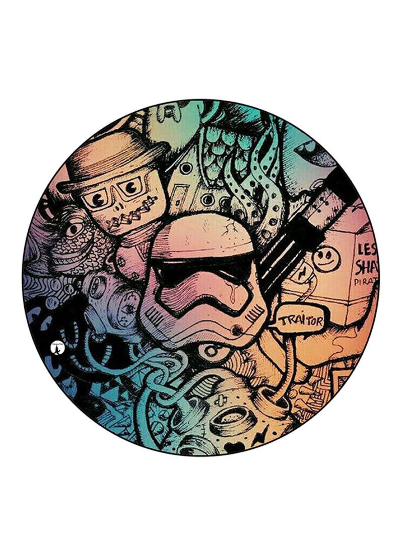 RKN Random Things Printed Mouse Pad  Multicolour
