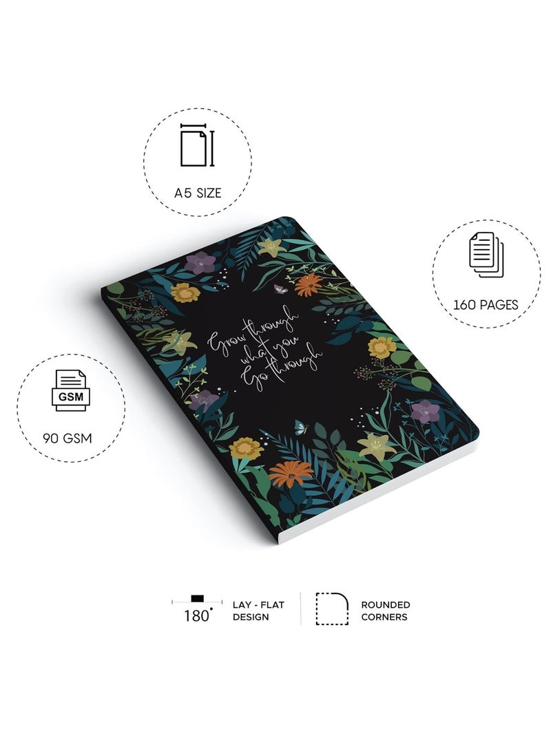 FACTOR NOTES دفتر ملاحظات مسطر ذو غلاف ورقي مقاس A5، 160 صفحة، سمك 90 جم/م2 - Image 3