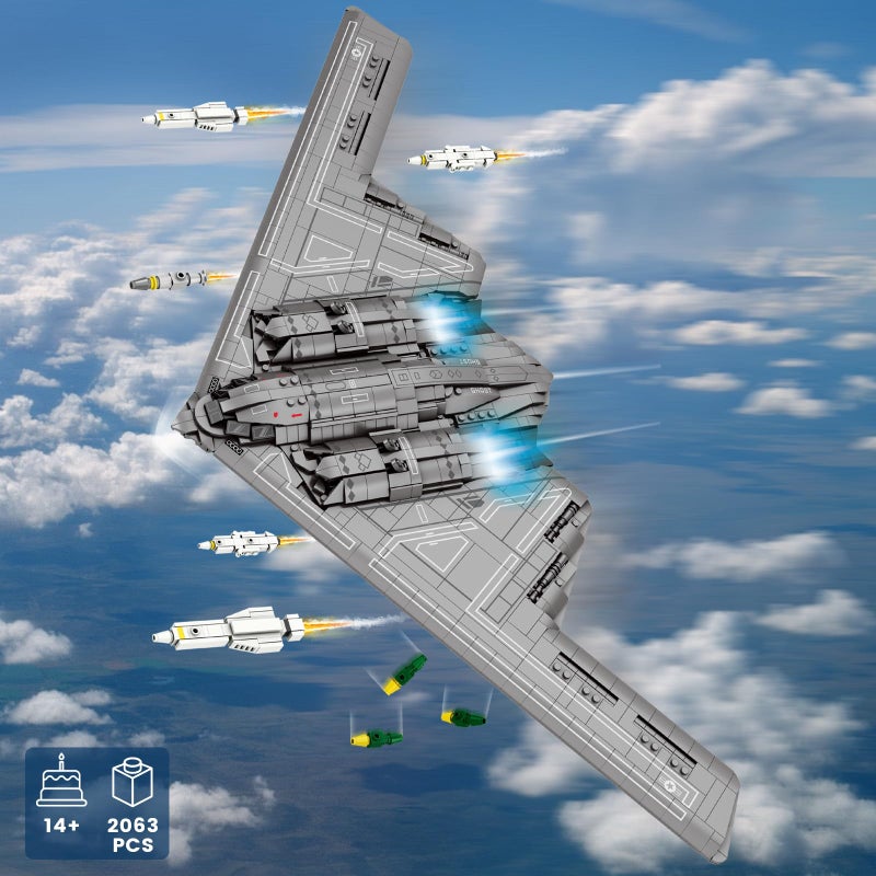 JMBricklayer Fighter Jet Building Set 60013, B2 Military Bomber Plane for Adults, Aviation Airplane Model Collection or Home Decor, Gifts for Adult Men and Military Fans - Image 2