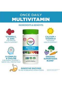 Rainbow Light Multivitamin For Men Vitamin C D & Zinc Probiotics Men  - Image 4