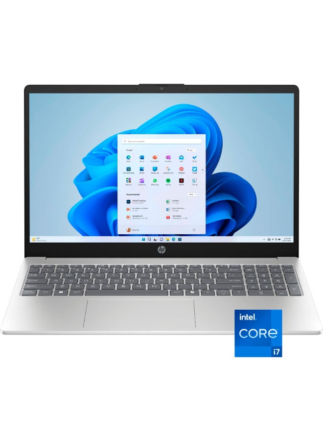 HP لابتوب بشاشة تعمل باللمس 15.6 بوصة بدقة Full HD، مع معالج Intel Core i7 الجيل 13 1355U، 16GB RAM، 512GB SSD، رسومات Intel Iris Xe، ويندوز 11 هوم - Image 1