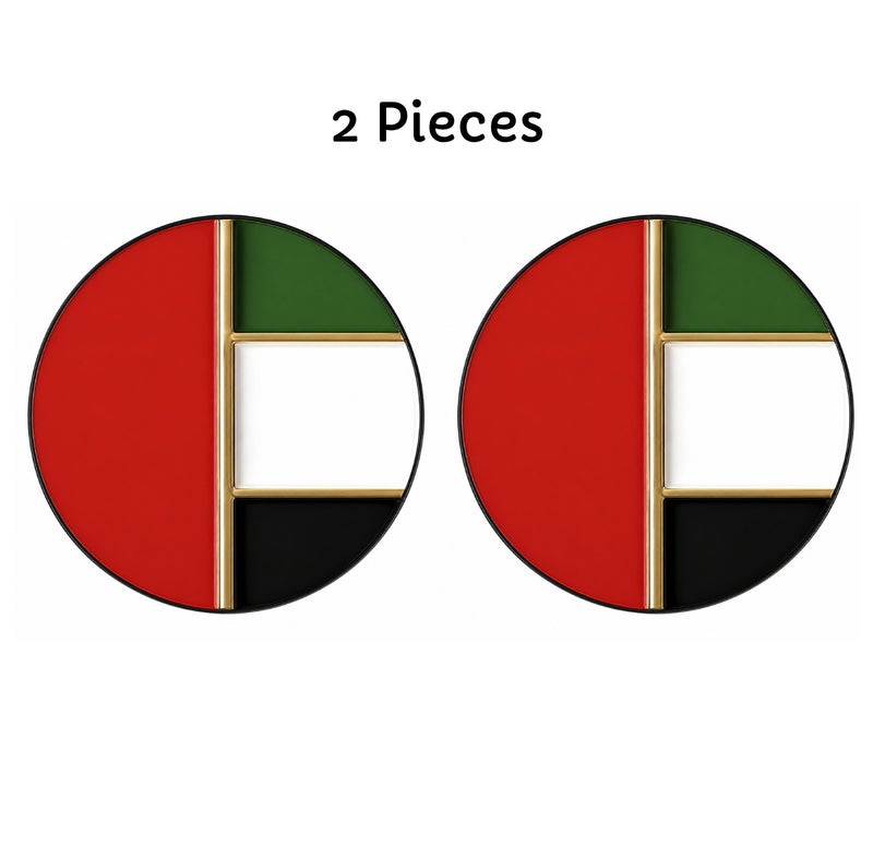 Yuwell 2 Pieces UAE National Day Flag Badge Premium Metal Enamel Lapel Pin with Butterfly Clutch, Rectangle UAE Flag Brooch Emblem, Durable Magnetic Pin for Clothing, Gifts, Collectors & Party Decorations - Image 3