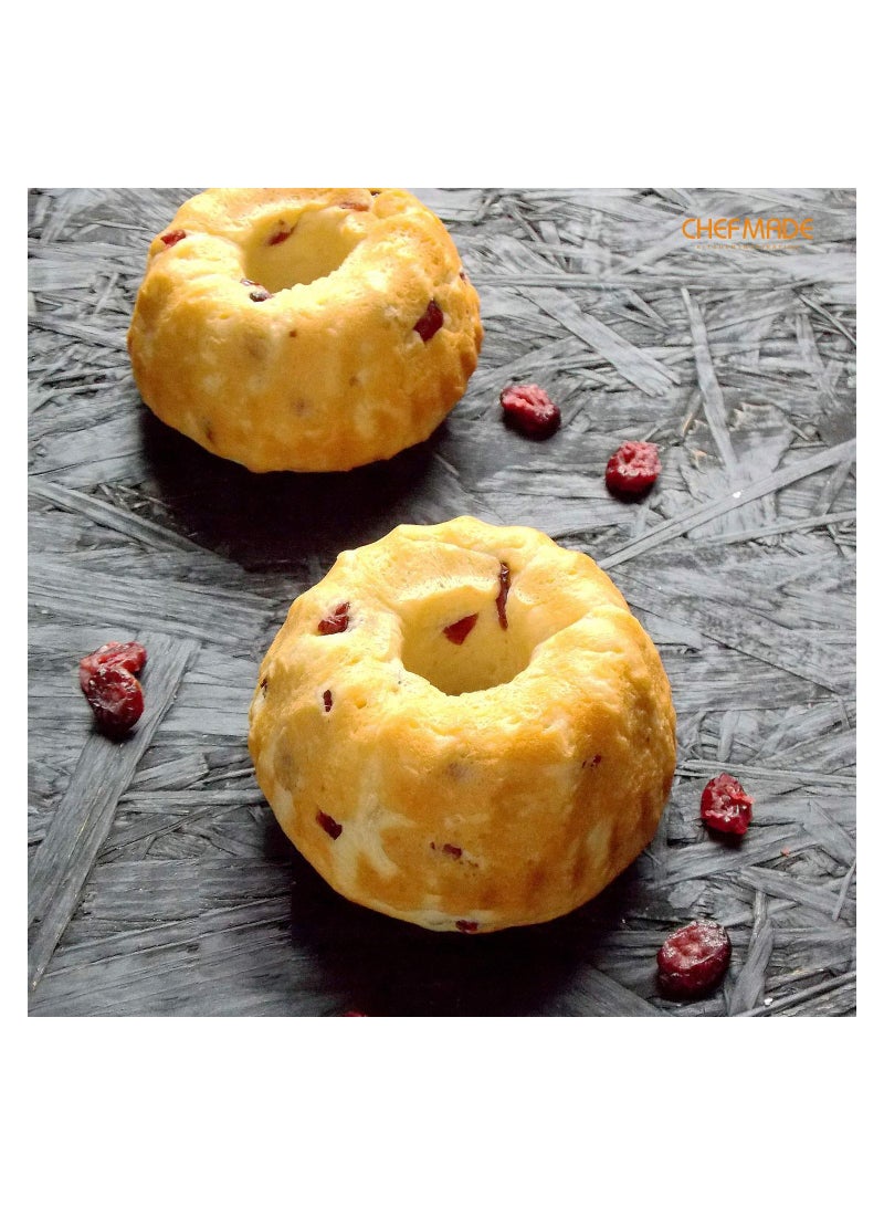 Mini Tube Pan Set 4 Inch 4Pcs Non-Stick Kugelhopf Mold - Image 3