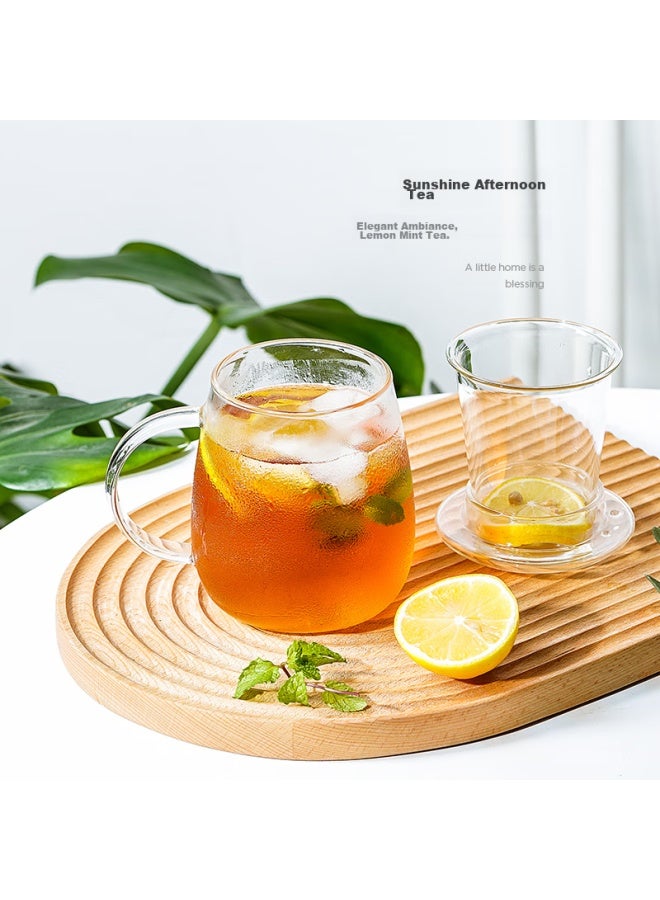 Relea Tea Cup For Women, Tea Infuser Mug, Glass Cup For Office, Heat-resistant Flower Tea Cup, Birthday Gift - Image 5