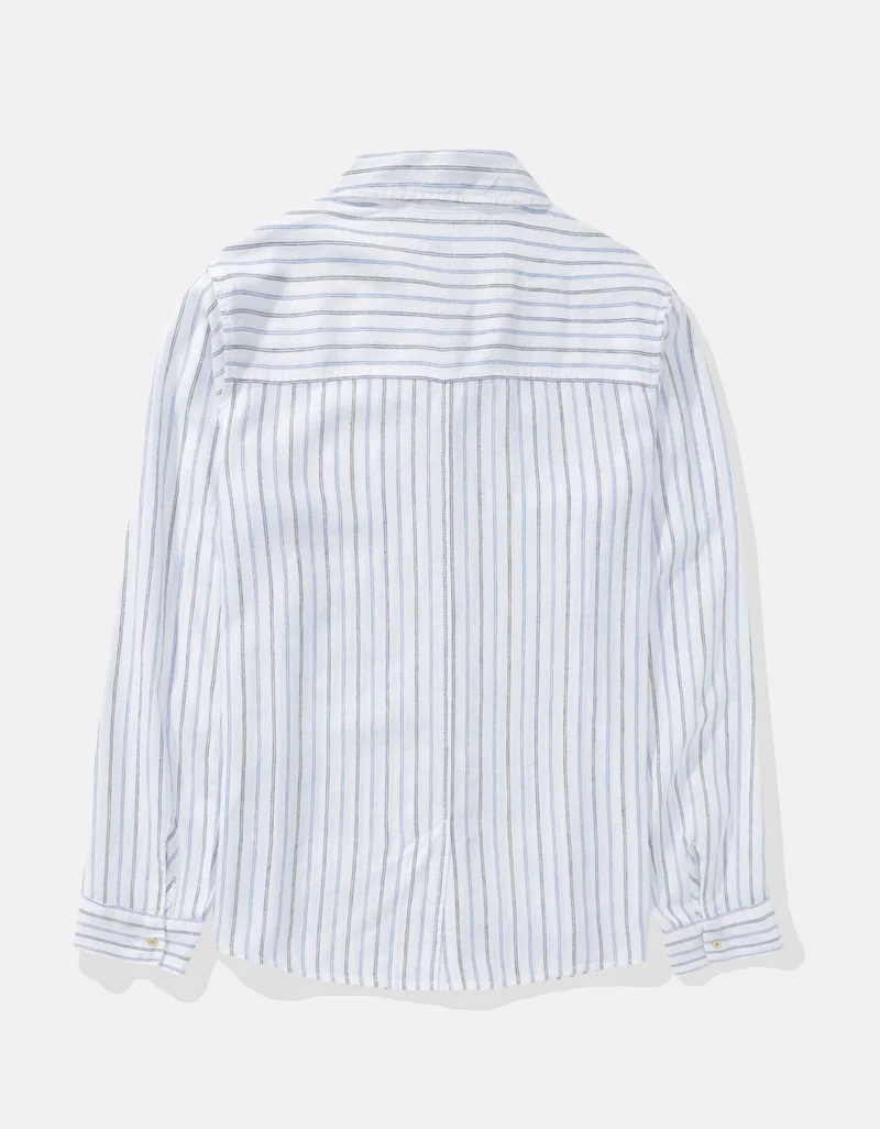 امريكان ايجل قميص ويك إند بأكمام طويلة وأزرار إغلاق