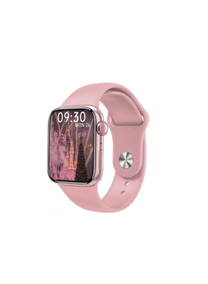 Telzeal TC 08 Mini Smart Watch for Ladies in Pink, Stylish Gift Set with 3 Interchangeable Straps, Elegant Handbag, Matching Earrings, Ring & Necklace Chain, Fashionable Digital Watch Combo for Women, Ideal for Gifting, Daily Wear & Special Occasions - Image 3