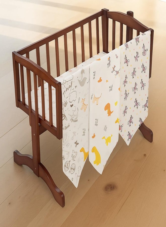 Firstblow 100% Muslin Cotton Swaddle for New Born Baby | Ultra Soft Baby Swaddle wrap for New Born | Organic Muslin Blanket for New Born Baby | Size-110cm x 100cm (42"x39") - Image 4