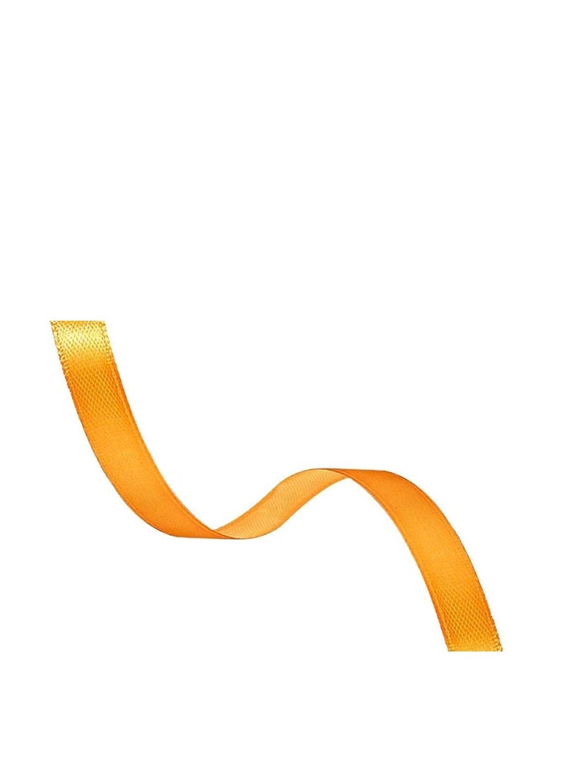 MARKQ شريط ساتان برتقالي، شريط بوليستر من القماش مقاس 24 مم × 25 ياردة لتغليف الهدايا، هدايا الحفلات، زينة الزفاف، صناعة القوس، الباقات، مشاريع الخياطة واللوازم الحرفية - Image 3