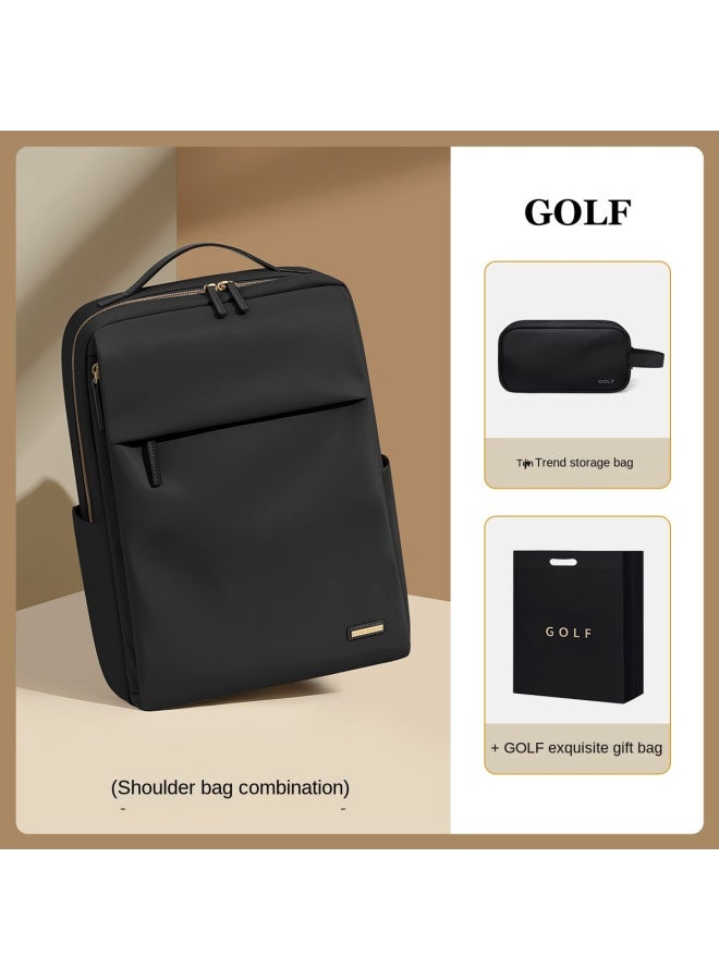 Golf Leisure Set 15.6 Inch Laptop Backpack For Women, Short Trip Travel Backpack, Unisex College Student Bookbag - Image 2