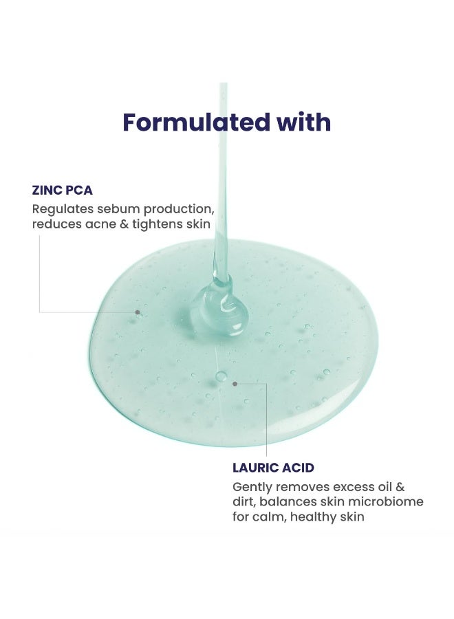 RE' EQUIL Oil Control Face Wash | Soap & Sulphate Free Face Wash with Zinc PCA | Controls Excessive Oil Production | For Oily Acne Prone Skin | 150 ml - Image 3