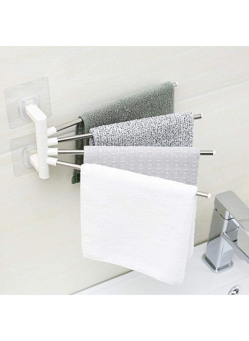 KBDev KBDev 4 Bar Stainless Steel Towel Rack with Rod for Bathroom  - Image 1