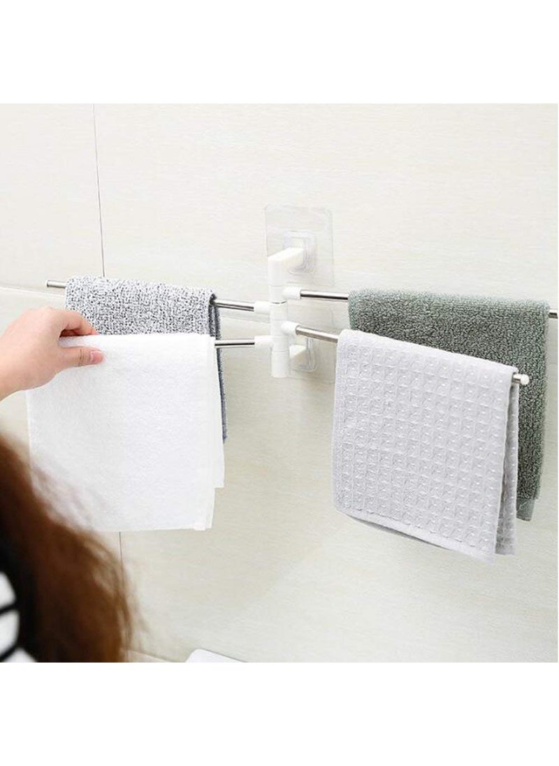 KBDev KBDev 4 Bar Stainless Steel Towel Rack with Rod for Bathroom  - Image 2