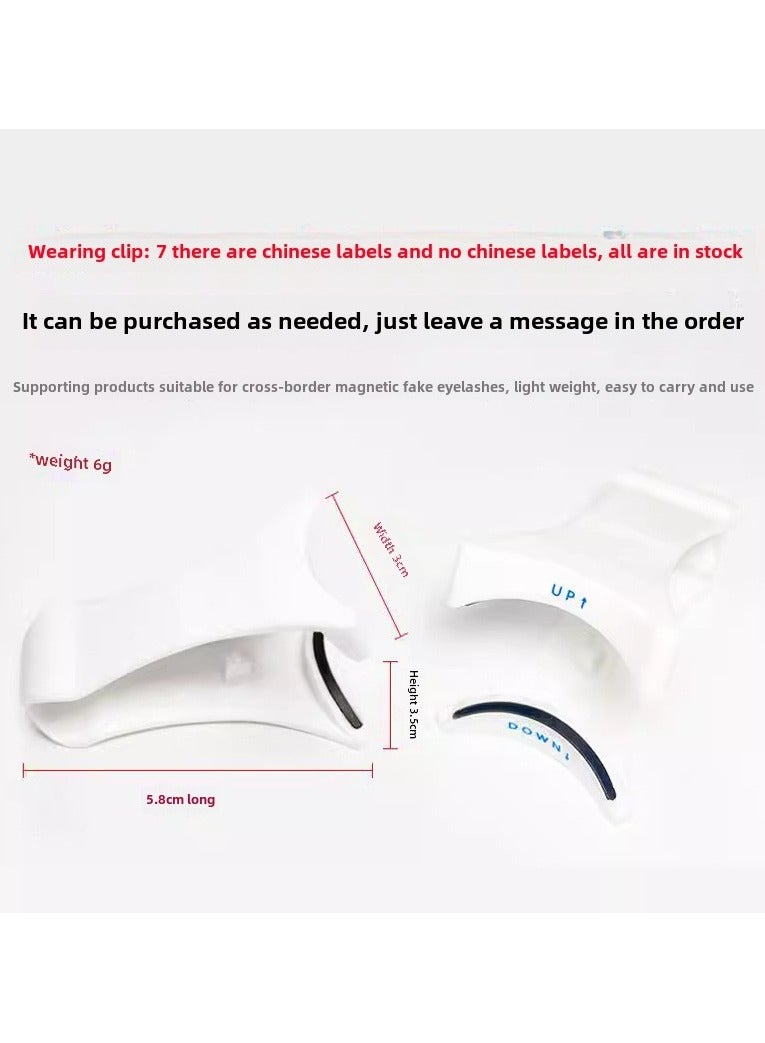 Goolsky Magnetic Eyelash Applicator Tool Set Magnetic Lash Applicator Tool Set Magnetic False Lashes Helper Lash Clip Tweezers Clamper for Eyelashes Curler with Reusable Eyelash Clamp Eye Tools - Image 5