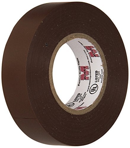 Morris 60060 Brown Vinyl Plastic Electrical Tape, 7 mil, PVC, 66' Length, 3/4" Width - Image 3