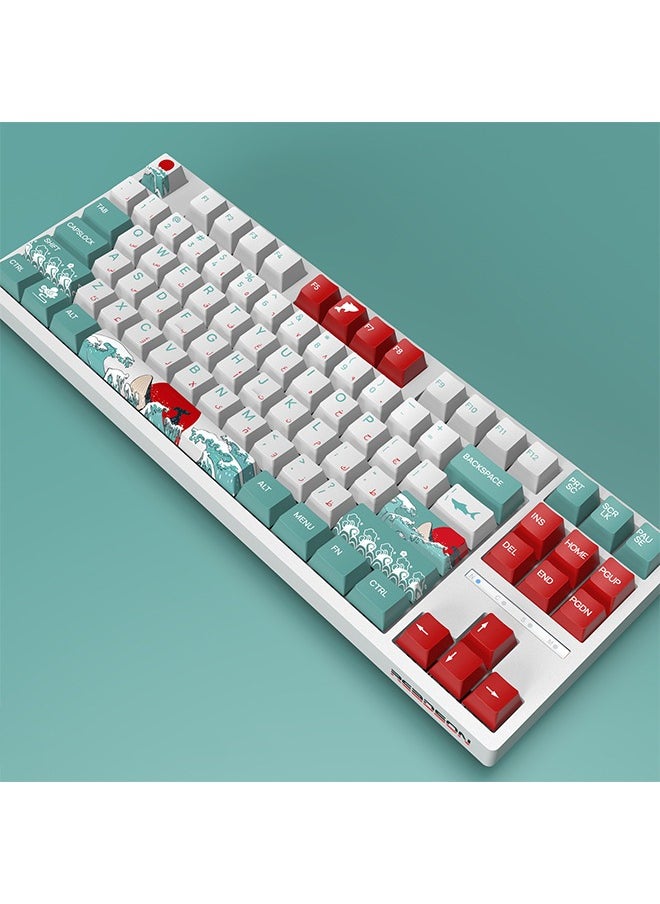 Arabic Keycaps Set for Mechanical Keyboards, High-Quality Dye-Sublimation PBT, Durable and Compatible