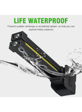 Magnetic Gym Lamp for Posing, Portable Posing Lamp, LED Flashlight with Hanging Hook, 7th Gear Dimming, Work Light with 180 Degree Folding, USB Rechargeable Worklight - view 3