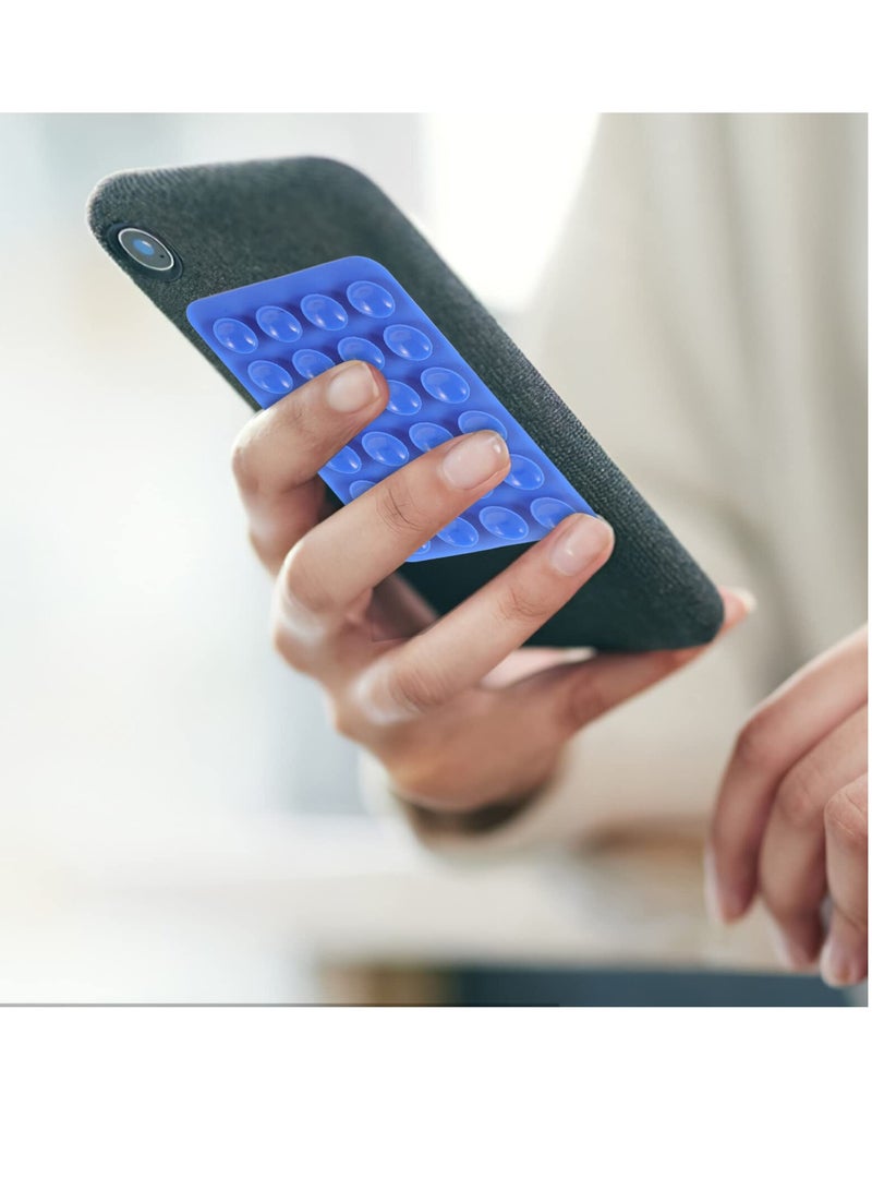 16 قطعة من حافظة الهاتف اللاصقة المصنوعة من السيليكون بأربعة ألوان، كوب شفط للهاتف متعدد الأغراض غير قابل للانزلاق، قبضة عالمية لاصقة للهاتف، مناسبة للمطبخ المنزلي والحمام المرآة - Image 3