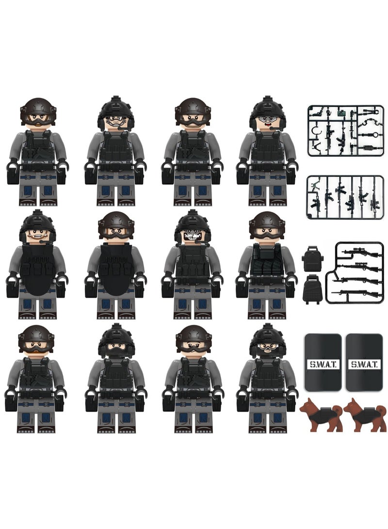12-Piece Special Forces Series Building Blocks Minifigures Model Toys Suitable For Boys Gifts Bag Pack  - Image 2