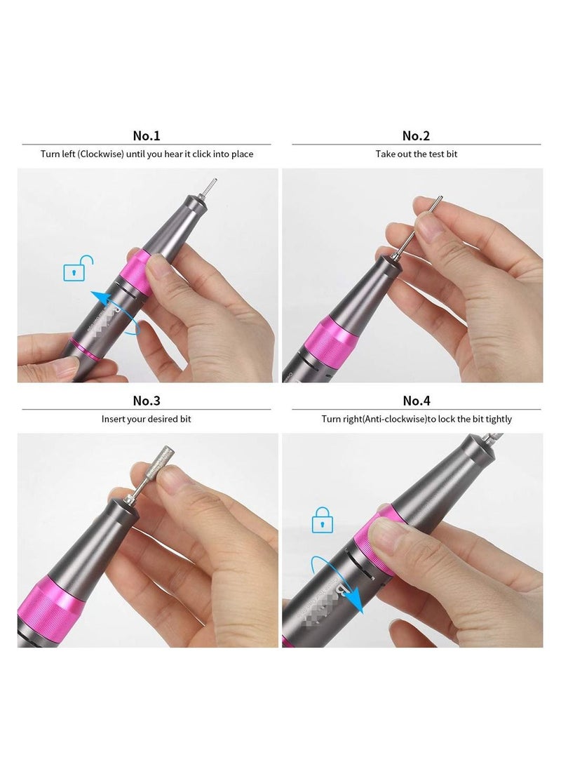 General - Nail Drill Machine, 35000rpm Professional Rechargeable Nail Drill Kit with Phone Power Bank Portable Electric Acrylic Nail Tools for Exfoliating, Grinding, Polishing - Image 1
