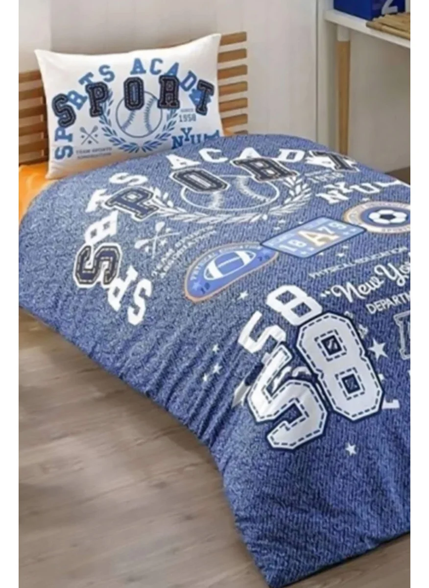 Favora Kristal Sporty Single Youth Duvet Cover Set - Blue