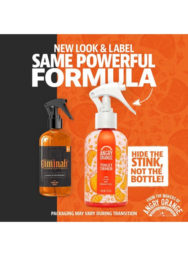 Angry Orange Toilet Tamer Bathroom Spray, Citrus Orange Spice Air Freshener, 6 Ounces - Image 5