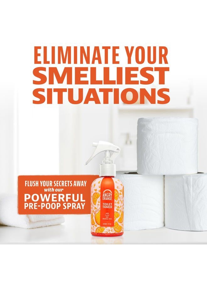 Angry Orange Toilet Tamer Bathroom Spray, Citrus Orange Spice Air Freshener, 6 Ounces - Image 3