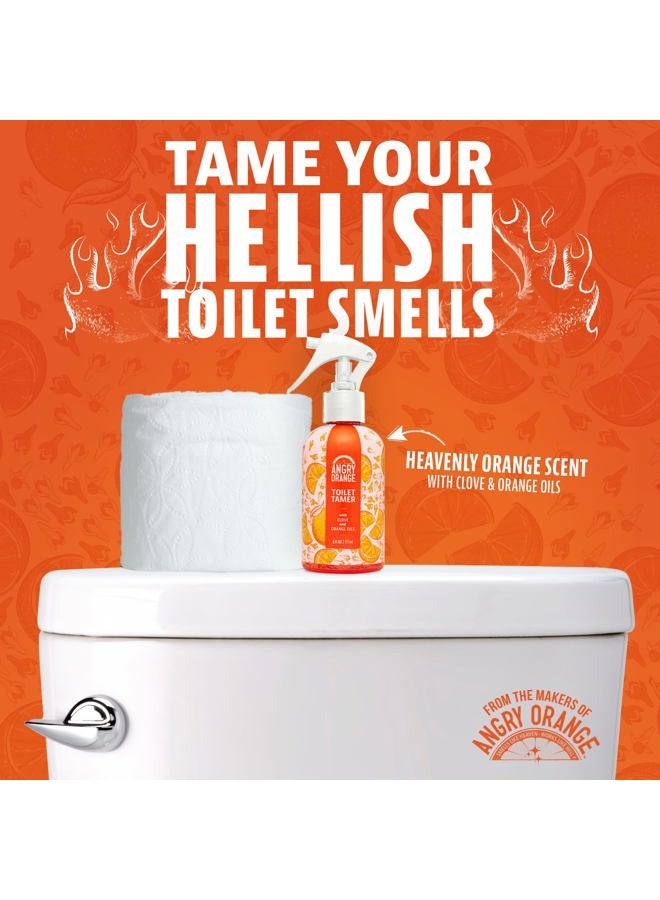 Angry Orange Toilet Tamer Bathroom Spray, Citrus Orange Spice Air Freshener, 6 Ounces - Image 2