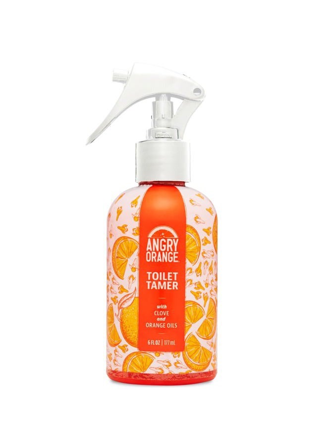 Angry Orange Toilet Tamer Bathroom Spray, Citrus Orange Spice Air Freshener, 6 Ounces - Image 1