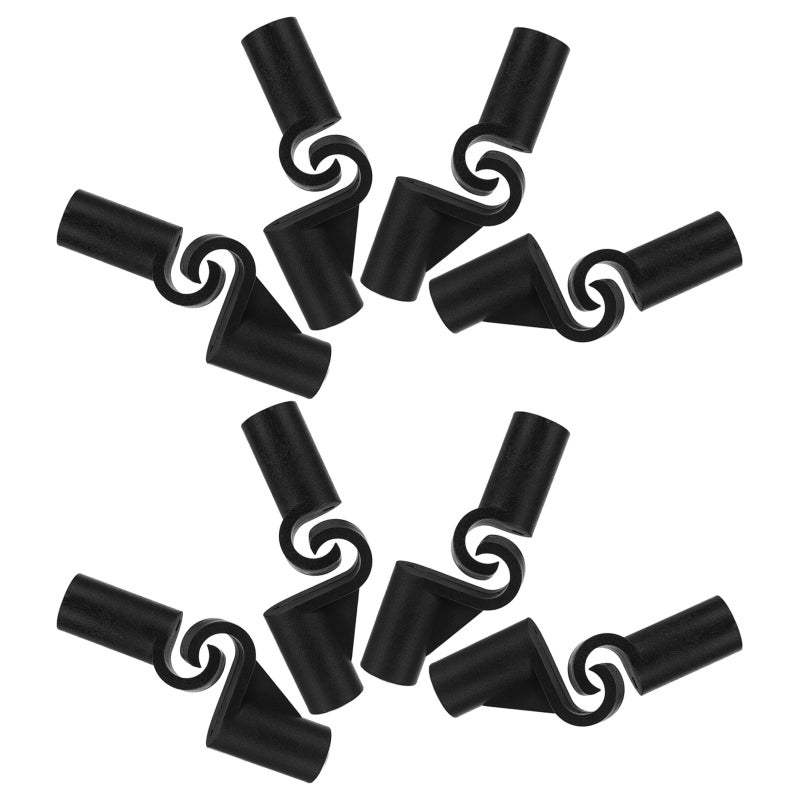 20pcs Iron Pipe Connector - Closet Rod Support Accessories Pipe Joint Fittings For Wardrobe Organization For Home Storage Clothes Hanger Rods - Image 5