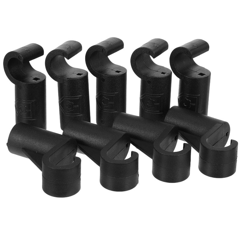 20pcs Iron Pipe Connector - Closet Rod Support Accessories Pipe Joint Fittings For Wardrobe Organization For Home Storage Clothes Hanger Rods - Image 3