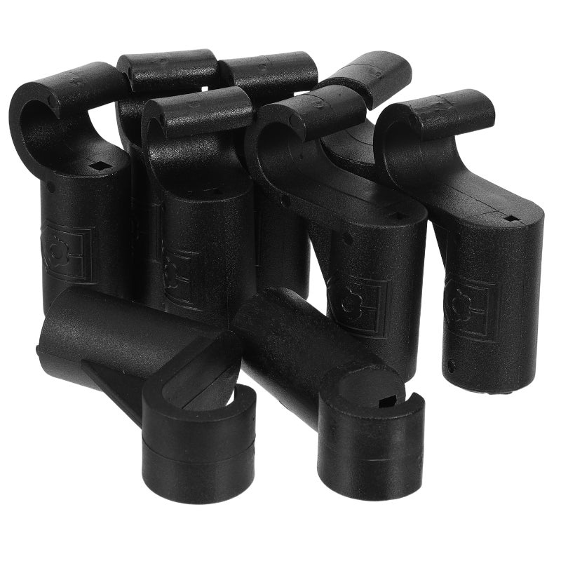 20pcs Iron Pipe Connector - Closet Rod Support Accessories Pipe Joint Fittings For Wardrobe Organization For Home Storage Clothes Hanger Rods - Image 1