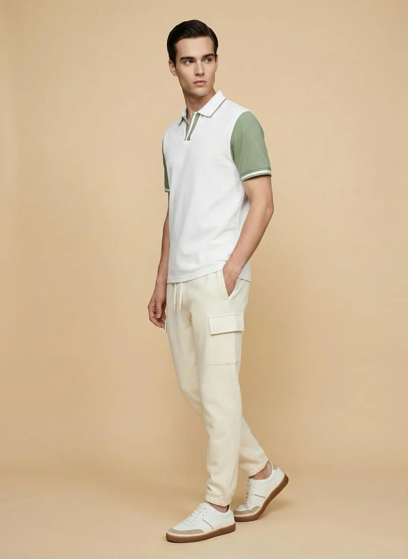 نوبيرو Nobero Regular Fit Polo T-Shirt for Men
