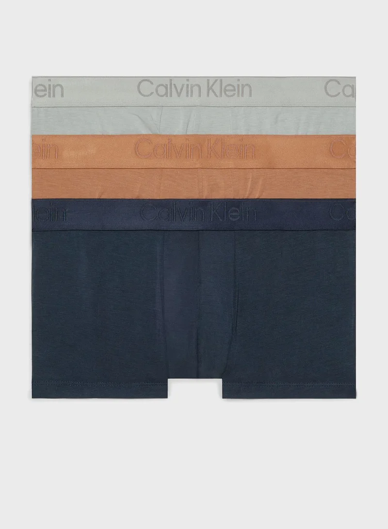 CALVIN KLEIN 3 Pack Low Rise Trunks