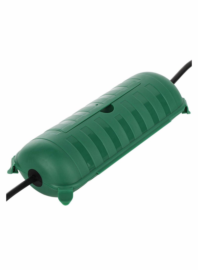 Y&D Extension Cord Safety Cover, IP44 Waterproof Connection Box, Weatherproof Electrical Enclosure Seal to Protect Outdoor Outlet, Plug, Holiday Decoration Light, Fountain, Power Tool, Green  - Image 1