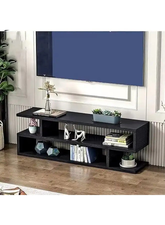 FURNiLE MDF Tv Table - 125x25x40 - Black - TVT1580039