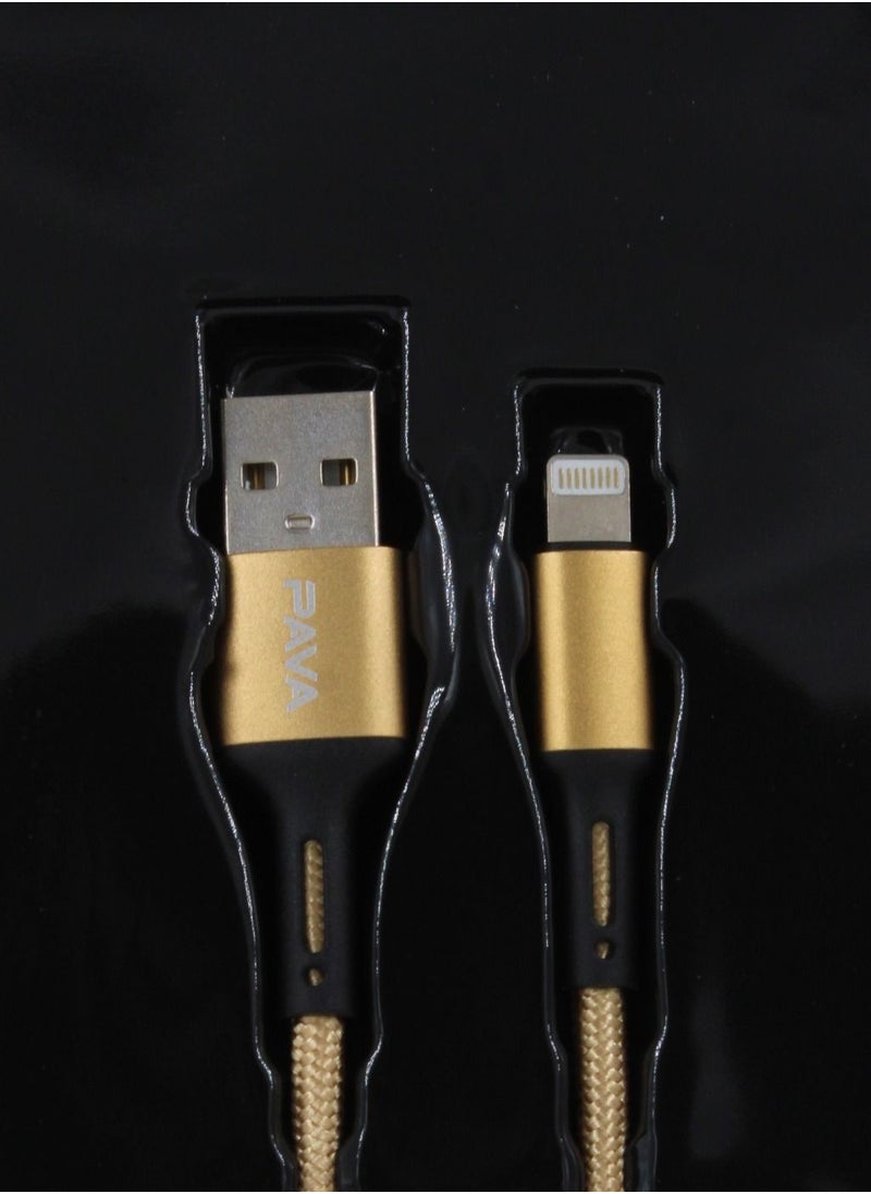 PAVAREAL - Lightning To USB Nylon Braided 5A Fast Charging Cable - Image 1