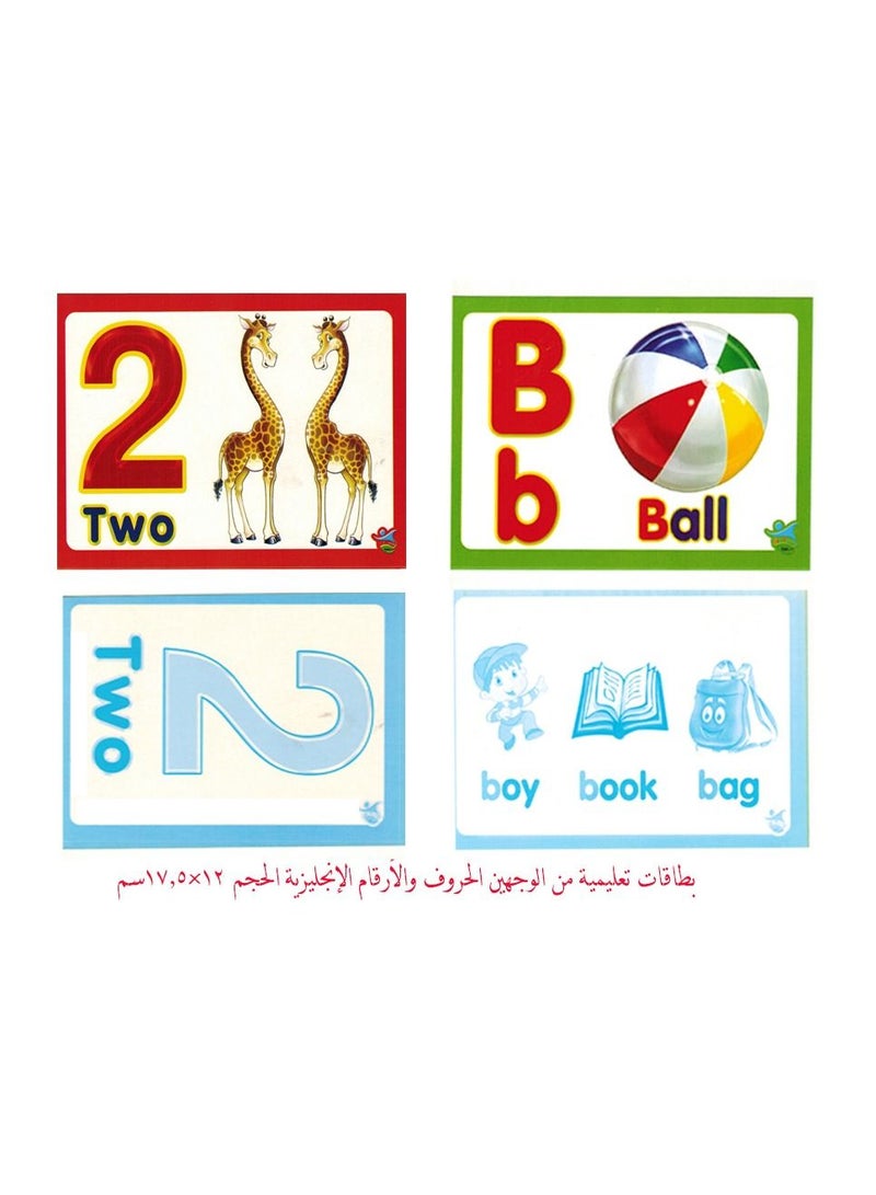 English Letters And Numbers Educational Cards  - Image 2
