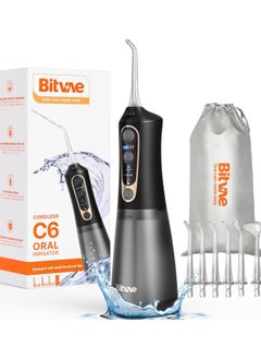 Bitvae Water Dental Flosser Pick for Teeth, Rechargeable Cordless Flosser, 3 Modes 5 intensities, 300ML Portable With 6 Jet Tips IPX7 Waterproof, 40 Days Powerful Battery Life  - Image 1