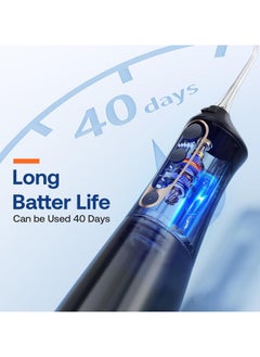 Bitvae Water Dental Flosser Pick for Teeth, Rechargeable Cordless Flosser, 3 Modes 5 intensities, 300ML Portable With 6 Jet Tips IPX7 Waterproof, 40 Days Powerful Battery Life  - Image 5