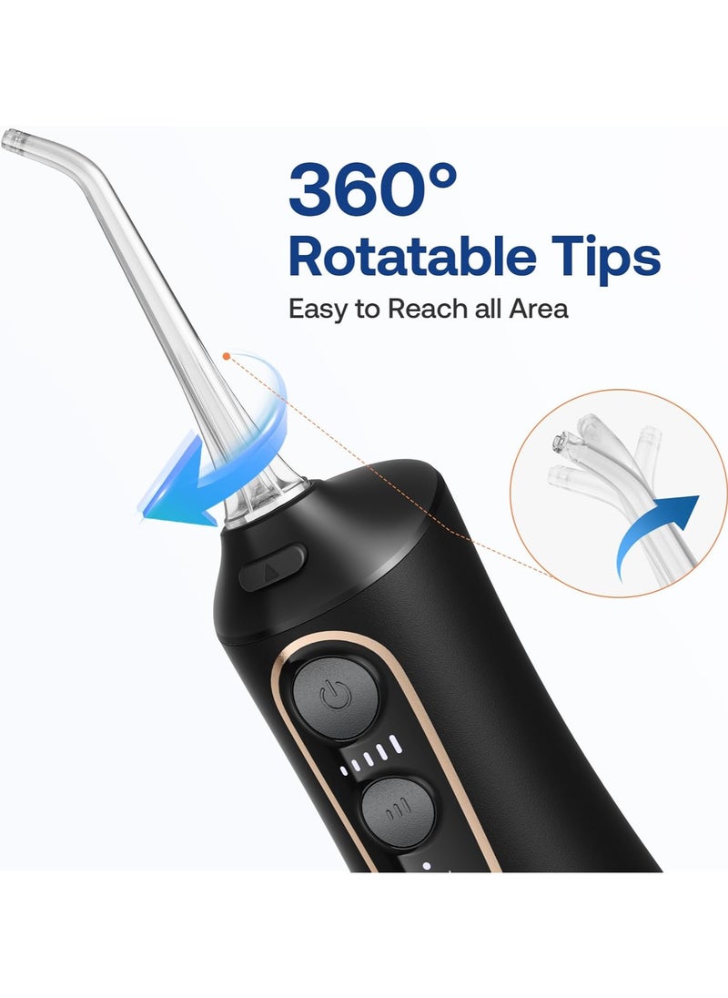 Bitvae - Water Dental Flosser Pick for Teeth, Rechargeable Cordless Flosser, 3 Modes 5 intensities, 300ML Portable With 6 Jet Tips IPX7 Waterproof, 40 Days Powerful Battery Life - Image 1