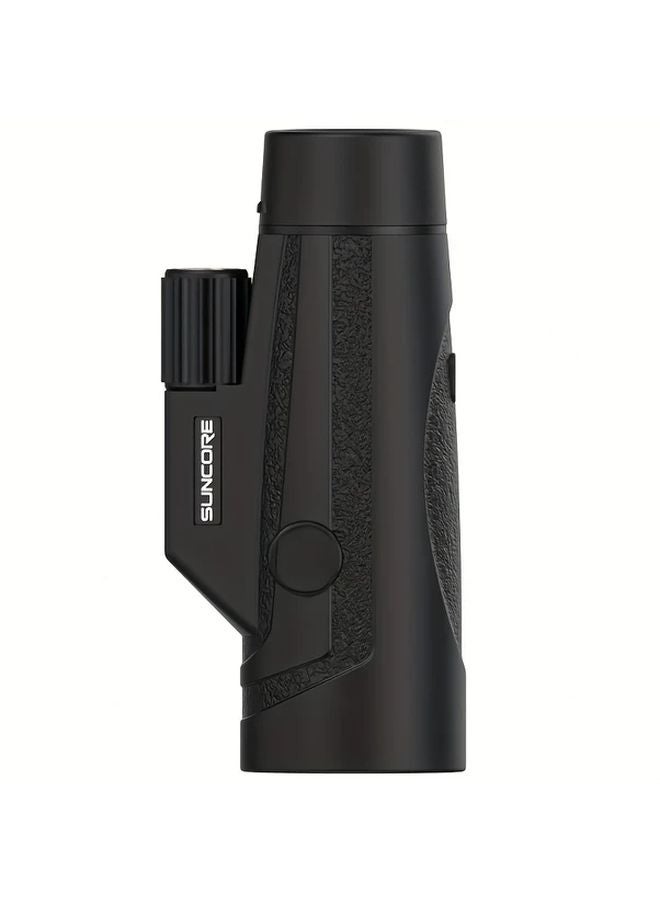 Black Monocular Telescope 10x42 HD Lightweight Compact for Wildlife Bird Watching Hiking Camping Travel - Image 1