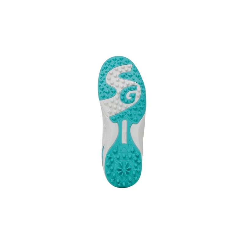 SG Fusion White/Teal Cricket Shoes, UK 8 / EU 42 - Image 4