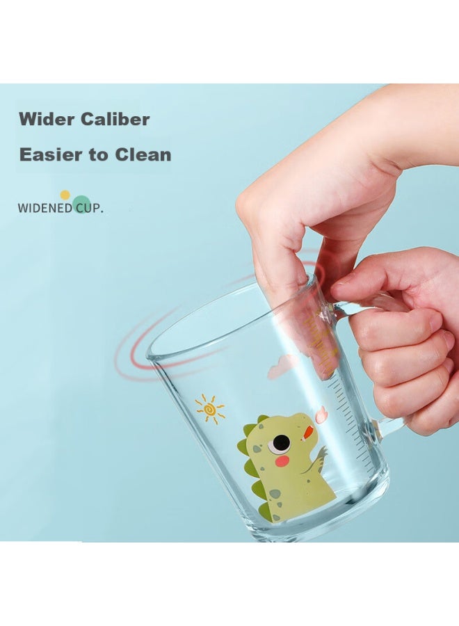 Btif Household Water Cup Children'S Milk Cup With Straw Glass Cup With Scale Cup For Mixing Milk Powder Baby Drinking Cup - Image 3