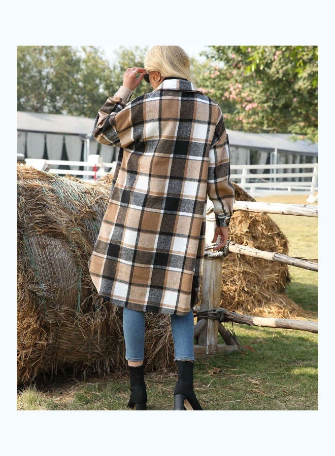 NIBEMINENT Checkered Details Coat Multicolour  - Image 3