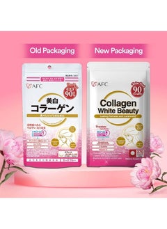 Afc Japan Collagen White Beauty with Marine Collagen Peptide, Glutathione, L-Cystine - 1.5X Better Absorption Than Other Collagen – for Skin Firmness & Whitening– 90 Days Supply's  - Image 5