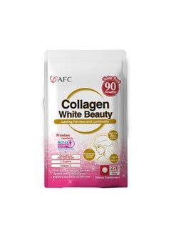 Afc Japan Collagen White Beauty with Marine Collagen Peptide, Glutathione, L-Cystine - 1.5X Better Absorption Than Other Collagen – for Skin Firmness & Whitening– 90 Days Supply's  - Image 1
