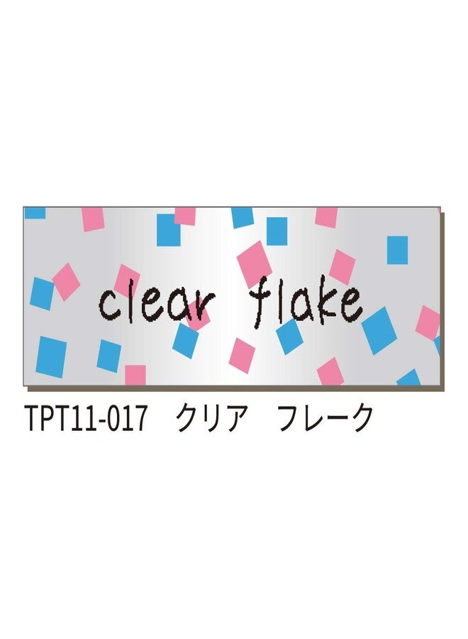 KING JIM TEPRA Lite Film Tape Slim Clear Series, Thermal Synthetic Paper, Width 0.43" Length 13.1 from King Jim (Clear Flake) - Image 2